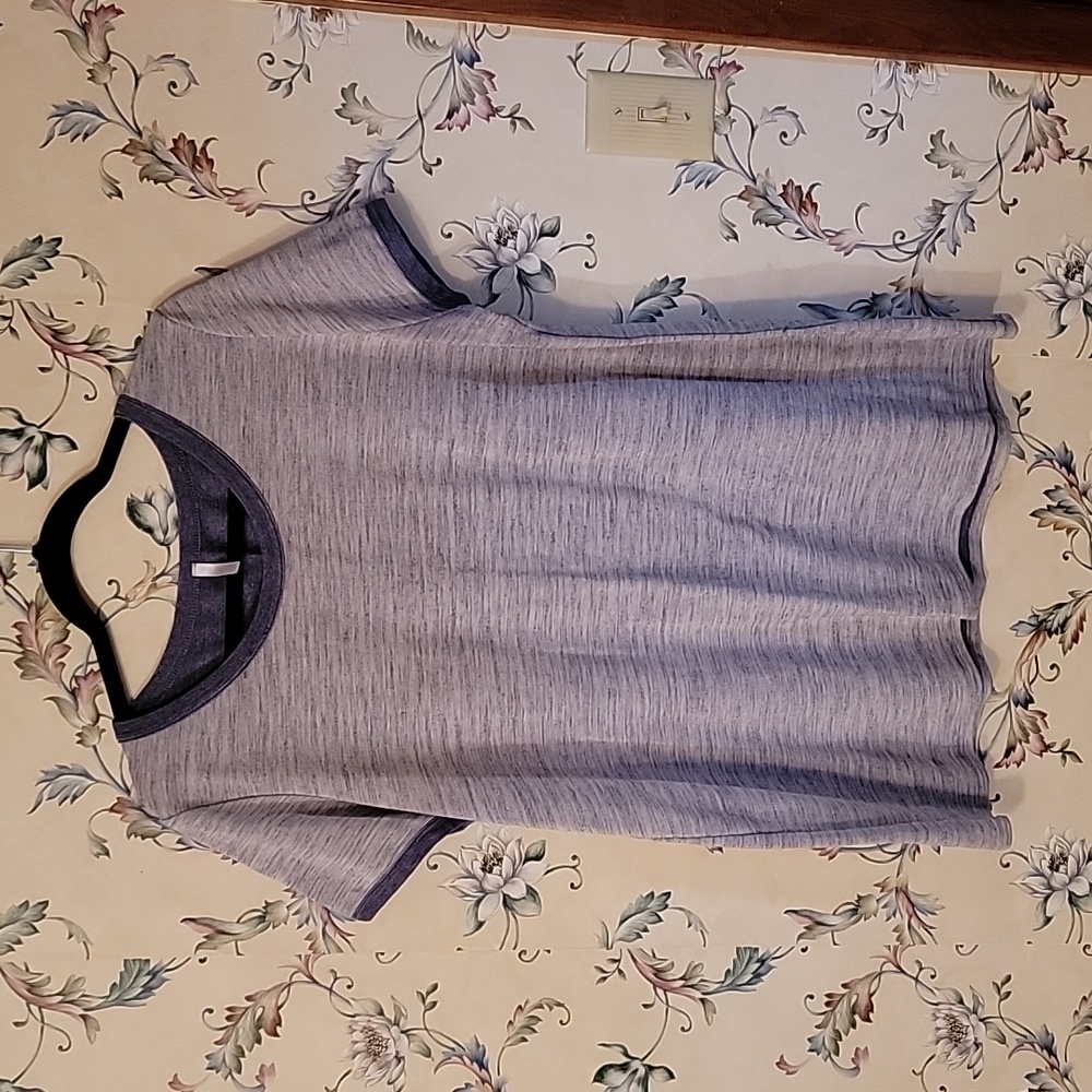 Pink Blush Maternity Blue Shirt Size 2X GUC